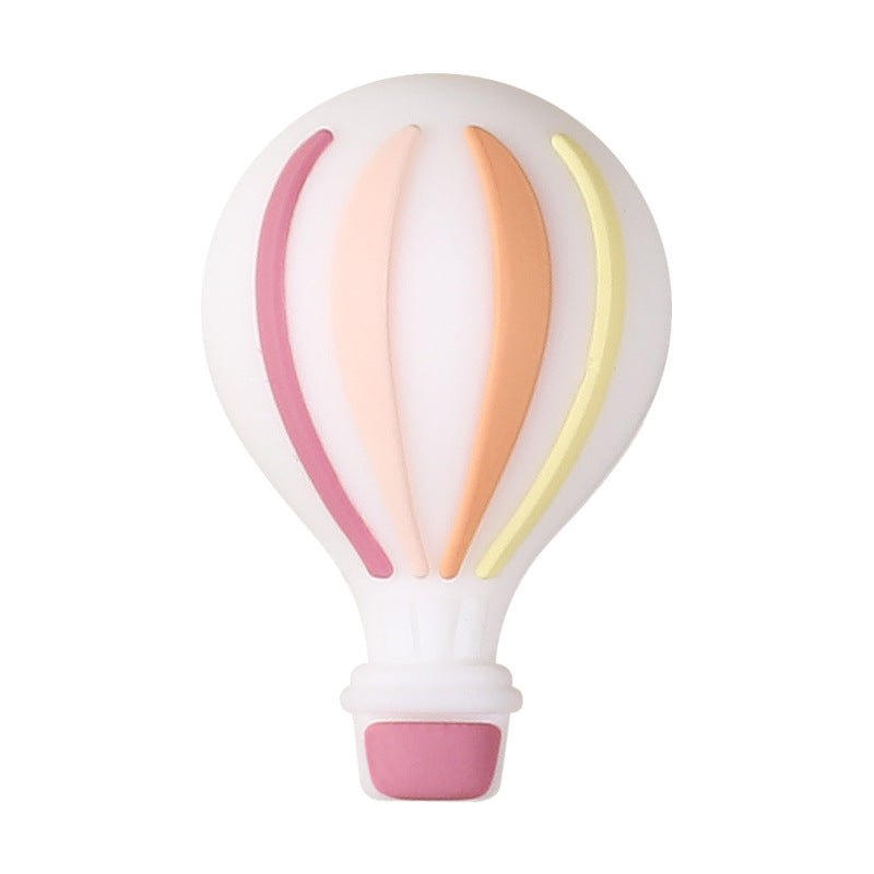 Wholesale 20pcs/pack Hot Air Balloon 3D Silicone Beads DIY Accessories